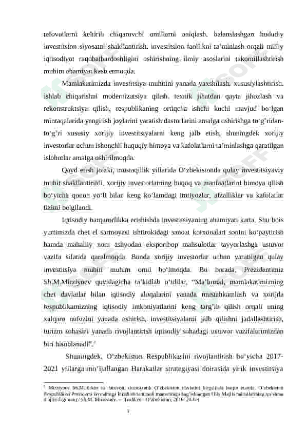 Xorijiy investitsiyalarni jalb qilish usullari va shakllari. 4