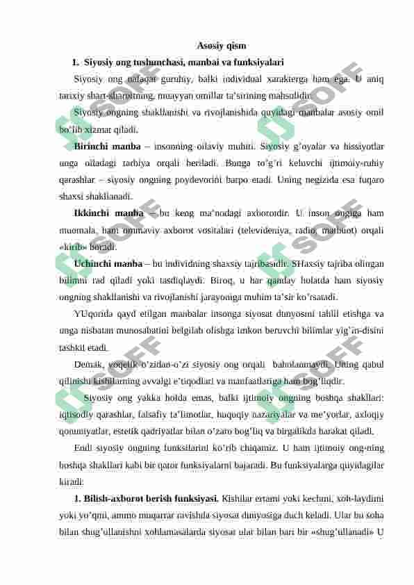 Siyosiy madaniyat va siyosiy mafkuralar. 4