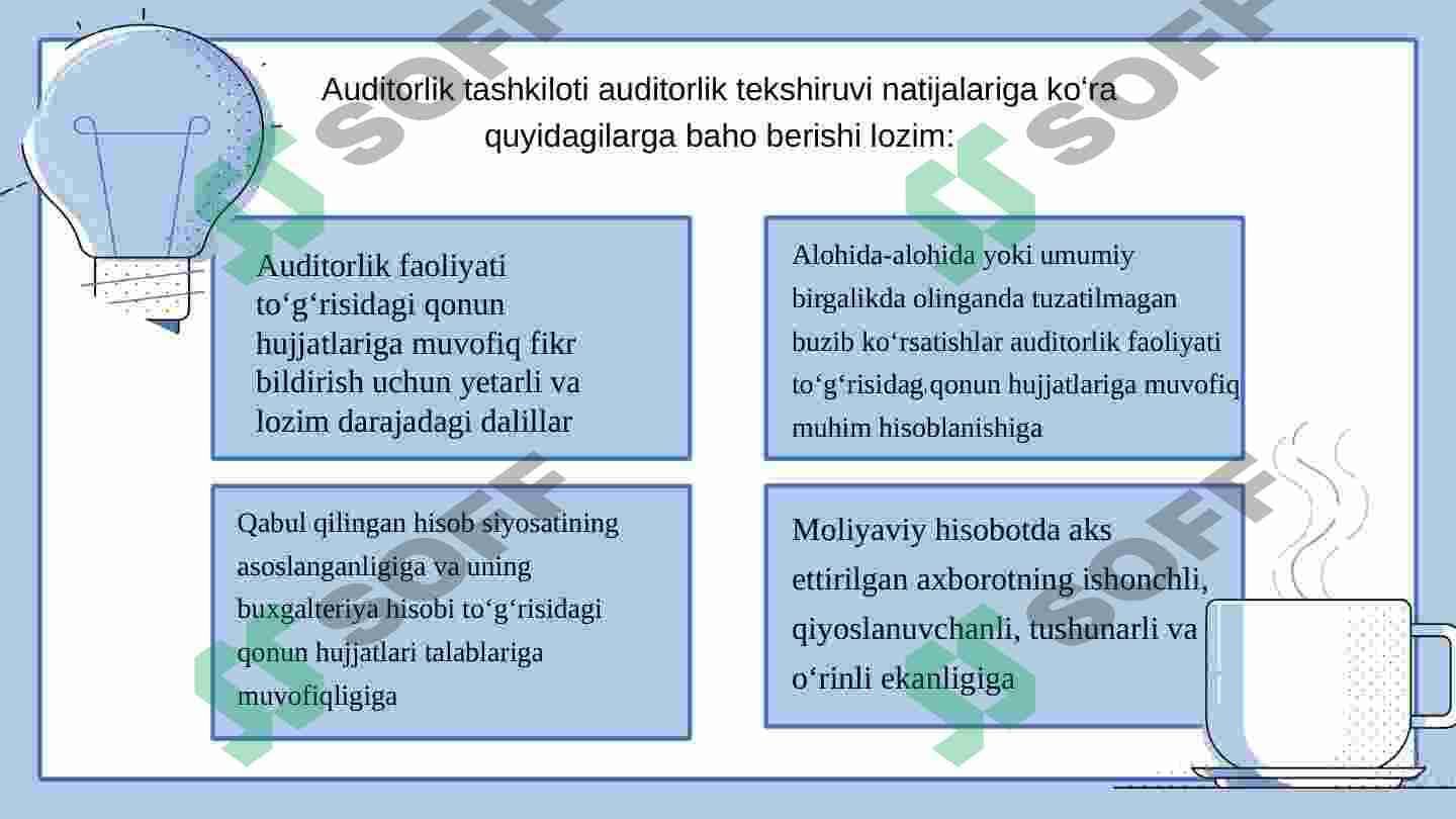 Auditorlik xisobotining tuzilishi 4