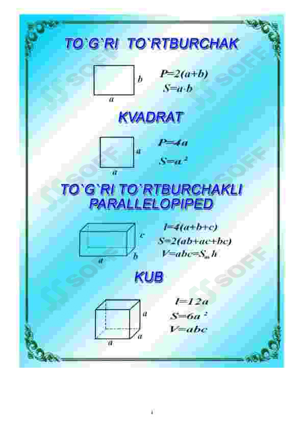 Matematika N°1_formulalar 4