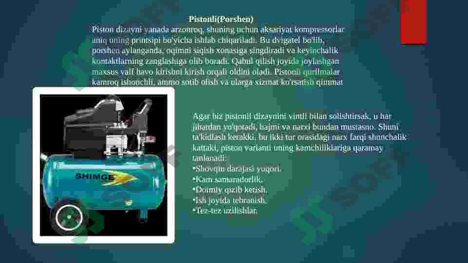 Kompressorlar turlari va ishlash prinsiplari 4