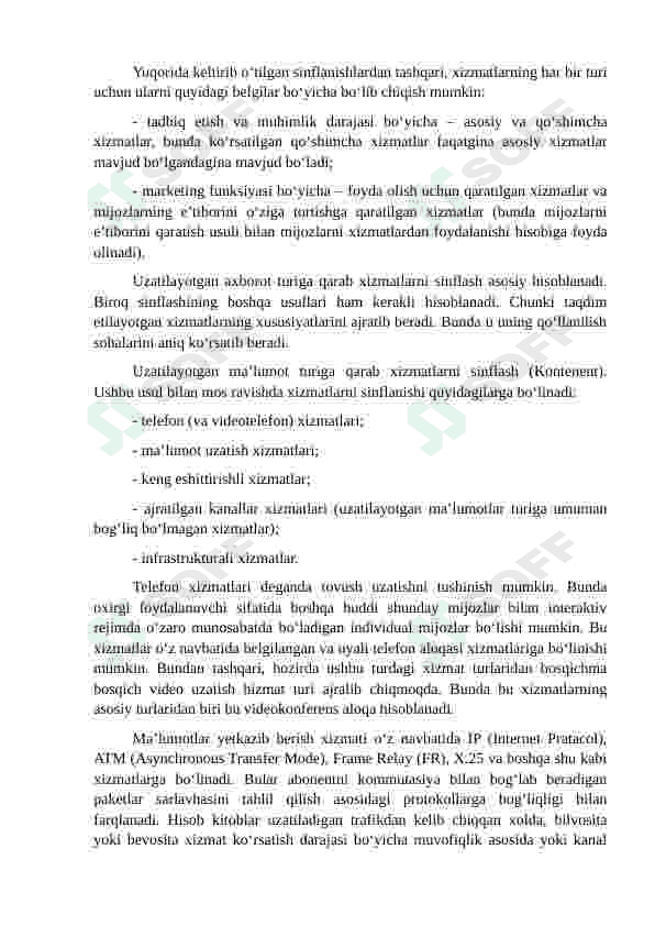 Multimediya aloqa tarmog‘ining transport telekommunikatsiya texnologiyalari 4
