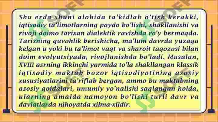 Hozrgi zamon iqtisodiy qarashlari evolutsiyasi 4