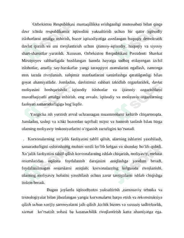 Xususiy kapital va uning tahlili. 4