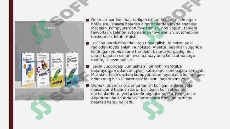 Algoritmlash va dasturlash asoslari. 4