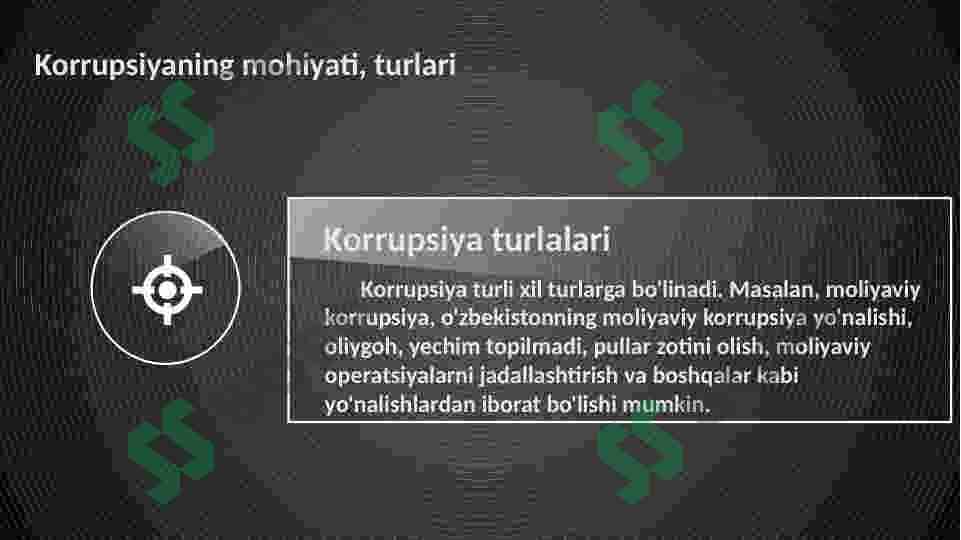 Korrupsiya va xufiyona iqtisodiyotning asosiy ko‘rinishi 4