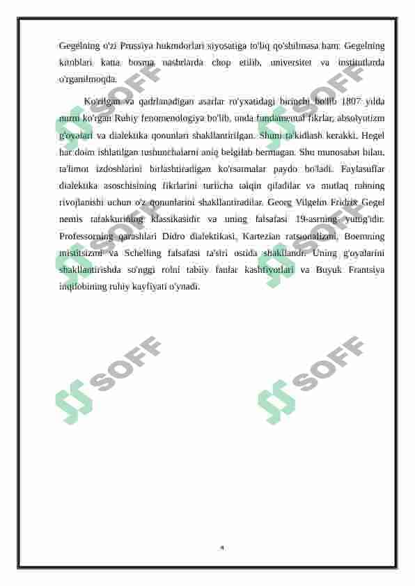 Gegel Falsafasi Haqida 4