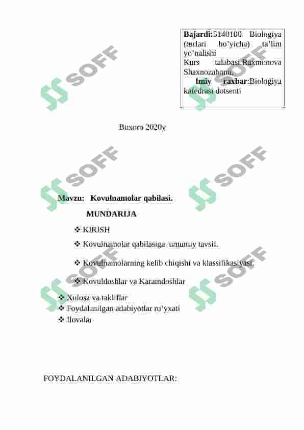 Kovulnamolar qabilasi 4