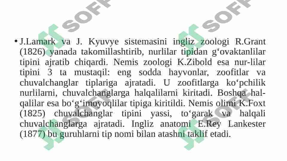 Hayvonot sistemasi 4