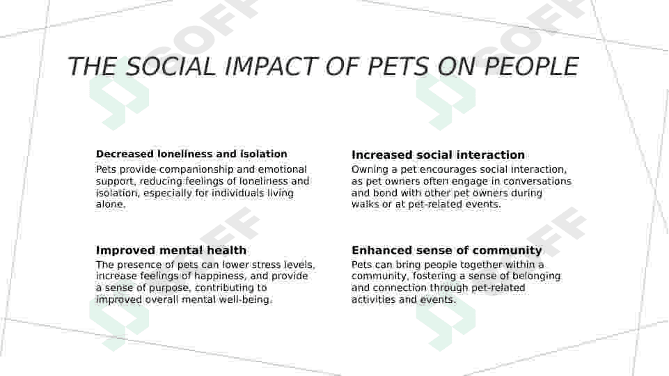Having pets benefits people 4