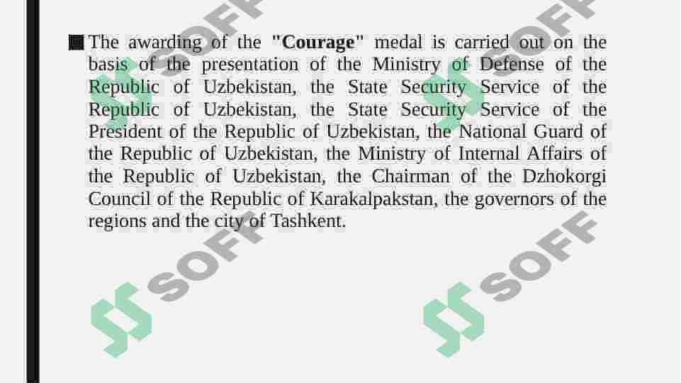 Courage medal 4