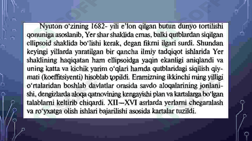 Geodeziyani rivojlanish tarixi 4