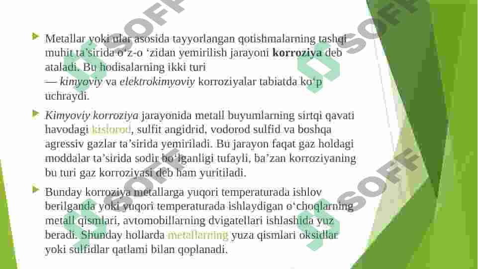 METALLAR KORROZIYASI 4