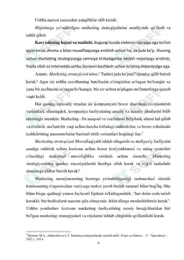 Mijozlarga yo'naltirilgan marketing strategiyalarini ishlab chiqish 4