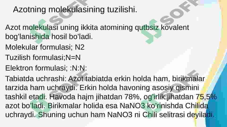 Azot va uglerod guruhlari 5