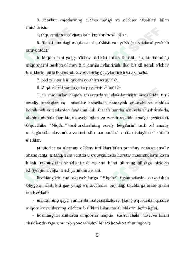 Uchinchi sinfda vaqt o‘lchovlari. 5
