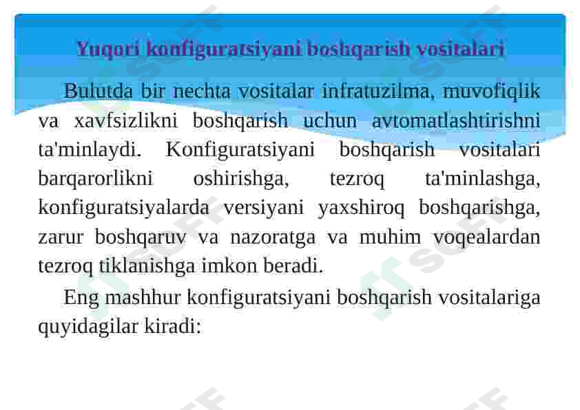 Bulut konfiguratsiyasi 5