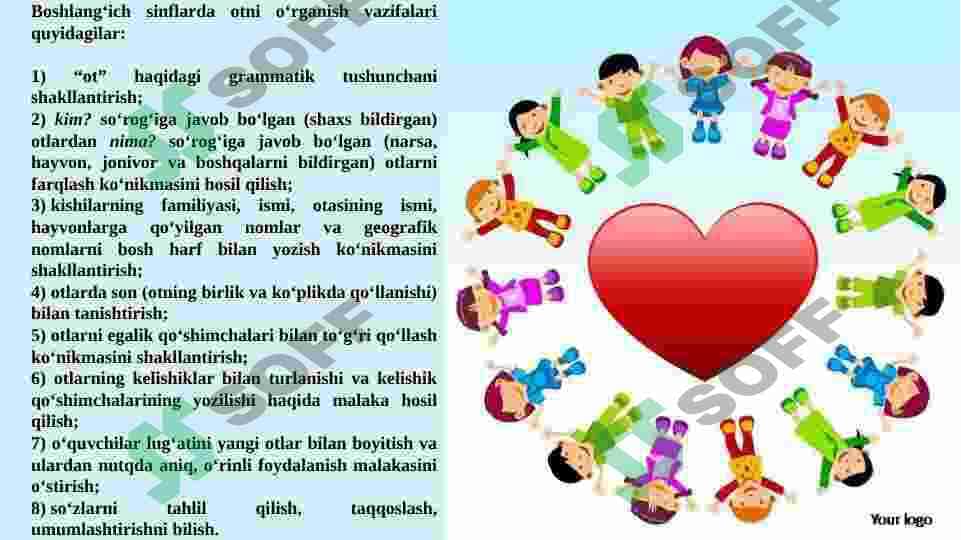OT SO’Z TURKUMIGA OID MASHQLAR TASNIFI 5