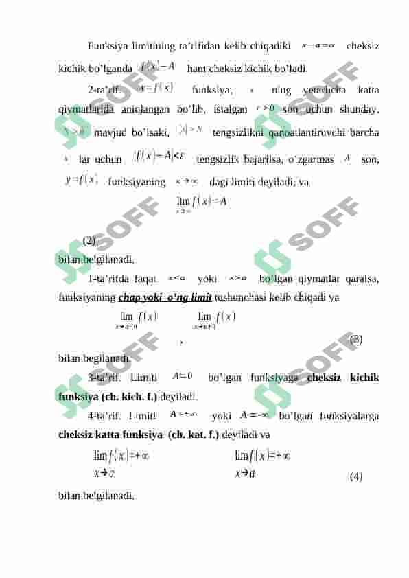 Funksiya limiti 5