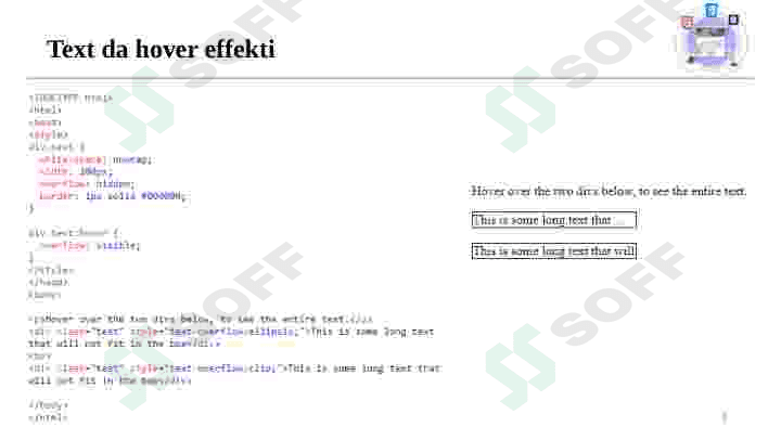 CSS3 effektlari, transformatsiya, animatsiyalar bilan ishlash. 5