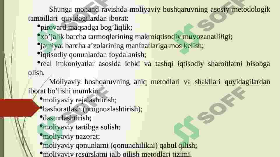 Moliyaviy boshqaruv 5