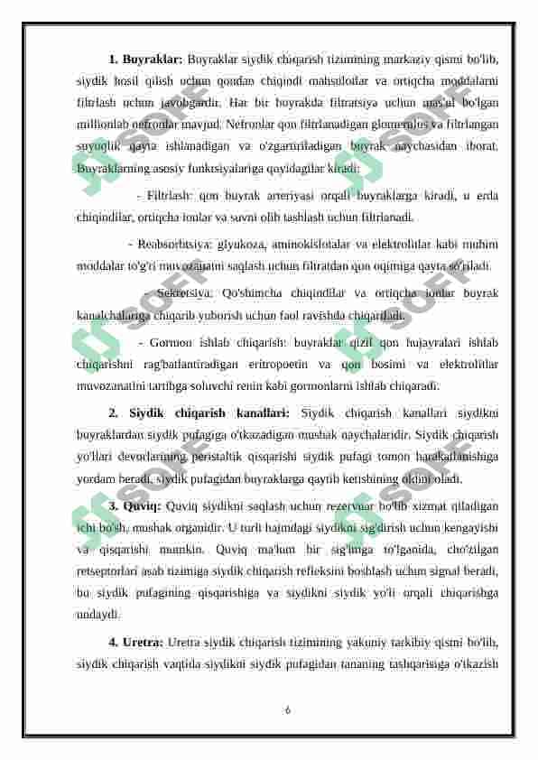 Ayirish sistemasi va Ichki sekretsiya bezlari 5