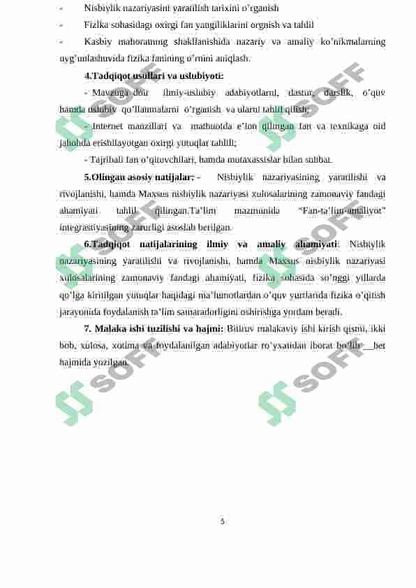 Fizika o'qitish metodikasi 5