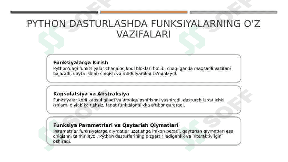 Pythonda  funksiyalar va o‘zgaruvchilar 5
