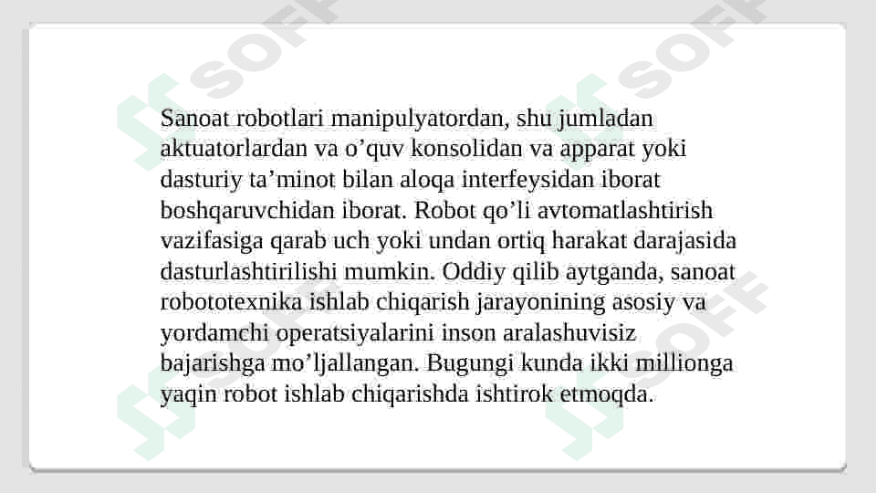Sanoat robotlarining turlari 5