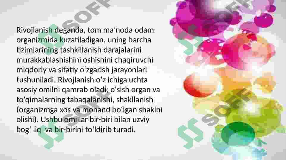 Bolalar va o'smirlar o'sish va rivojlanishining umumiy qonuniyatlari 5