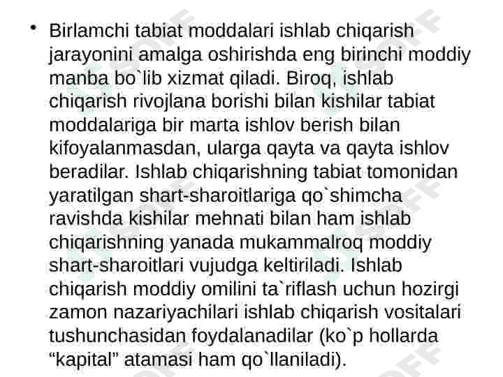 Ishlab chiqarish omillari sifatida axborotlarning mohiyati va ahamiyati 5