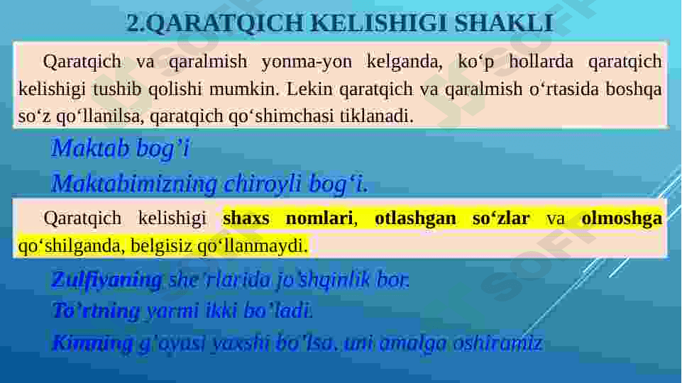 Kelishik shakllari haqida umumiy tushunchalar. 5