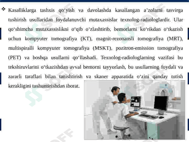 Yadro kimyosining tibbiyotdagi o’rni 5