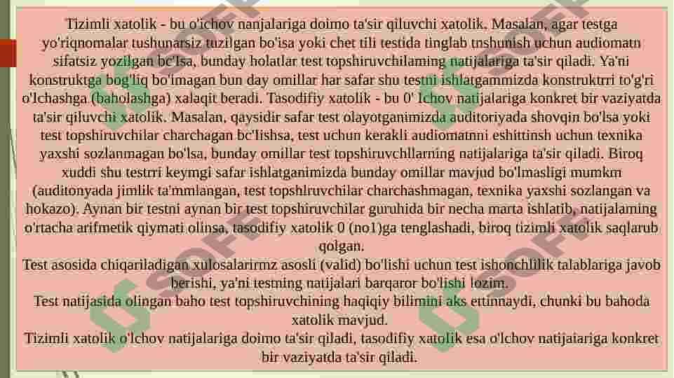 ISHONCHLILIK. TESTNI YARATISH 5