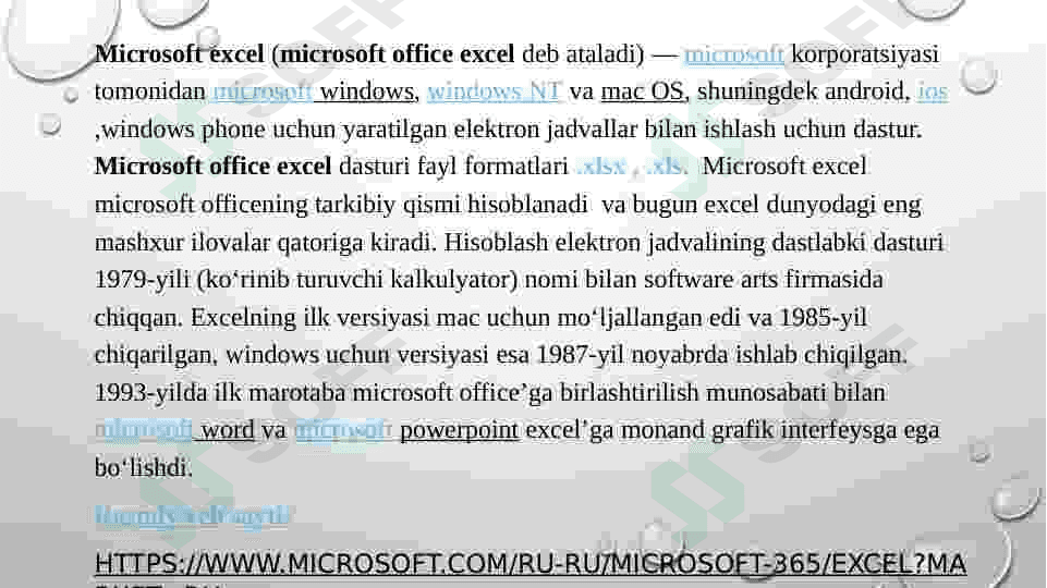 MS Excel 5