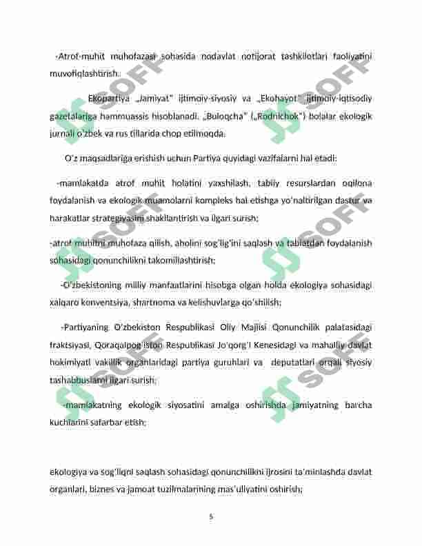 Oʻzbekiston ekologiya partiyasi 5
