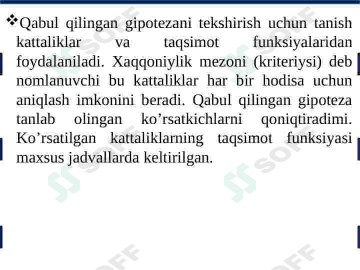 TIBBIY BIOLOGIK MASALANI YECHISH MISOLIDA MASALALARNI TASHKIL QILISH VA KIRITISH. MA’LUMOTLAR BAZASINI YARATISH VA ULARNI STATISTIK QAYTA ISHLASH. 5