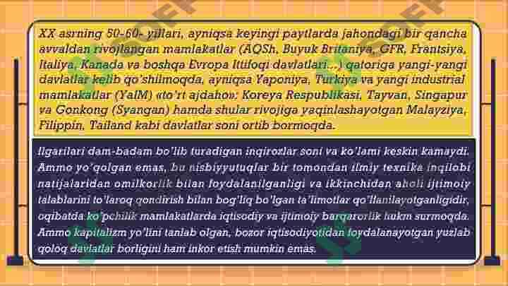 Hozrgi zamon iqtisodiy qarashlari evolutsiyasi 5