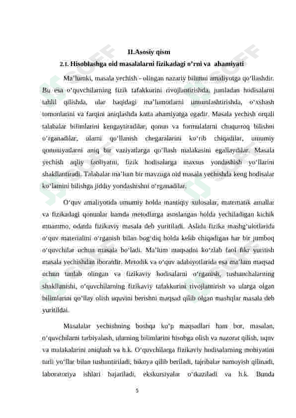 Hisoblashga oid masalalarni yechish usullari 5