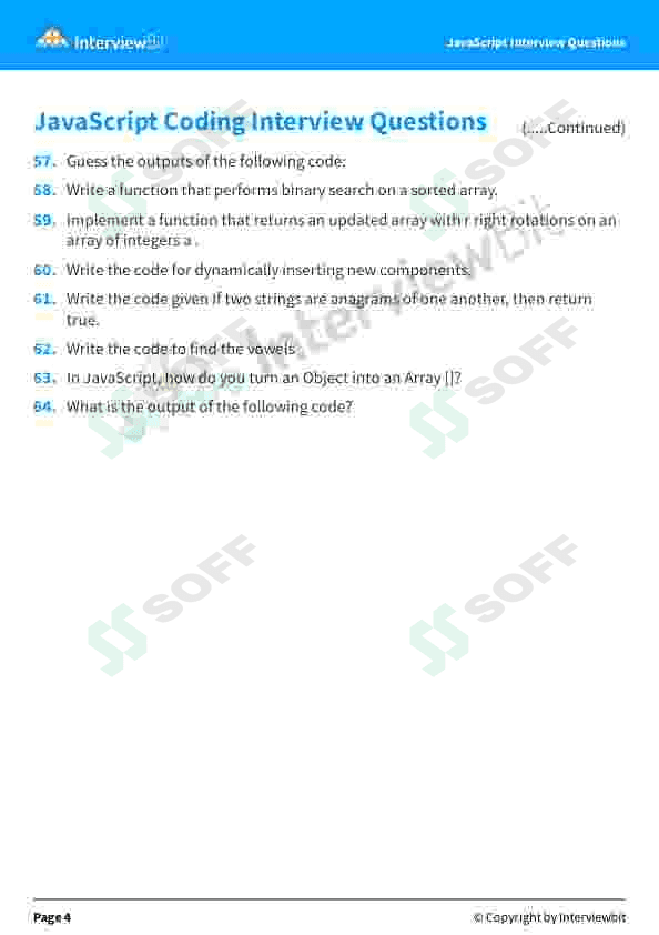 java script savol javoblar kerakli 5