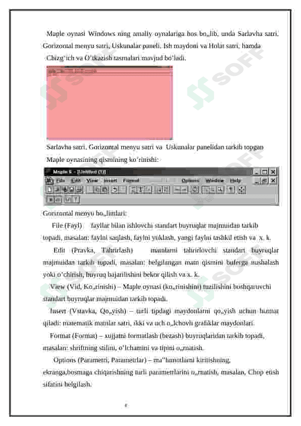 Matematik masalalarni yechish va ularning grafiklarini yaratishga mo'ljallangan dasturlar 6
