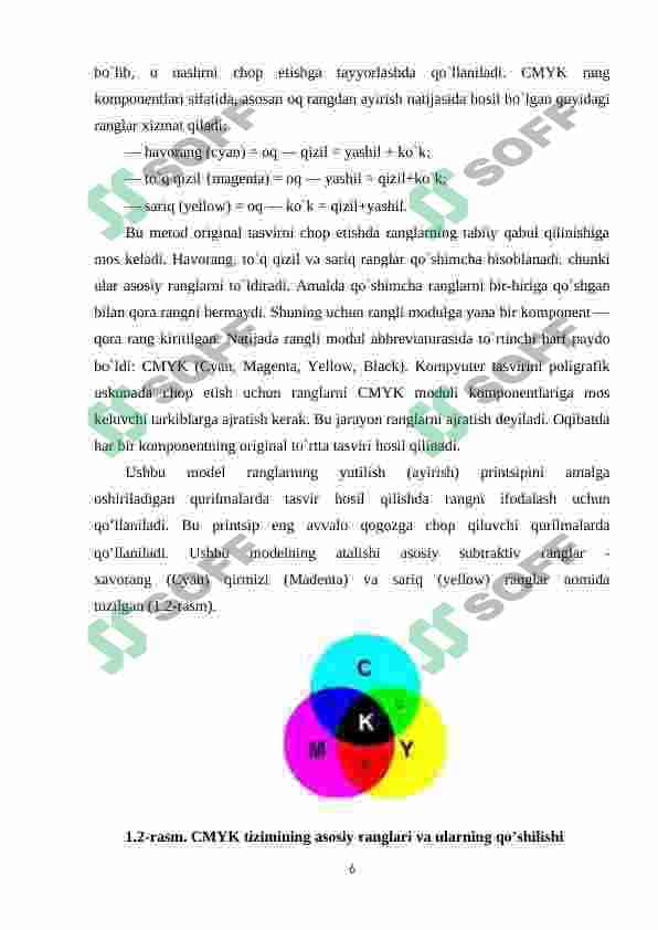 ADOBE PHOTOSHOP DASTURNING GRAFIK OBYEKTLARDA RANGLAR VA QATLAMLAR BILAN ISHLASHNING ZAMONAVIY USULLARI. 6