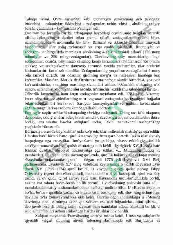 FRANSIYADA DIREKTO'RIYA DAVRI KURS ISHI 6