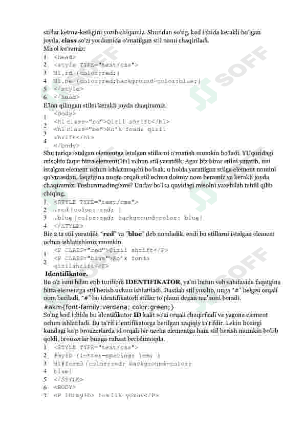 CSS o'quv qo'llanma 6