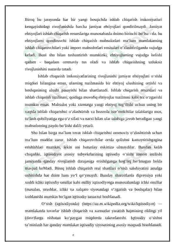 Iqtisodiy o'sishning neokeynscha modellari 6