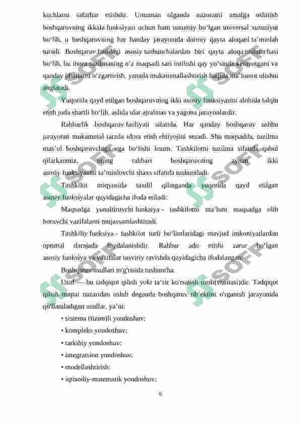 Psixologiyada boshqaruvning tutgan oʻrni 6