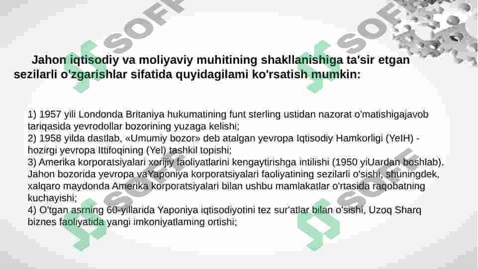 Xalqaro moliya 6