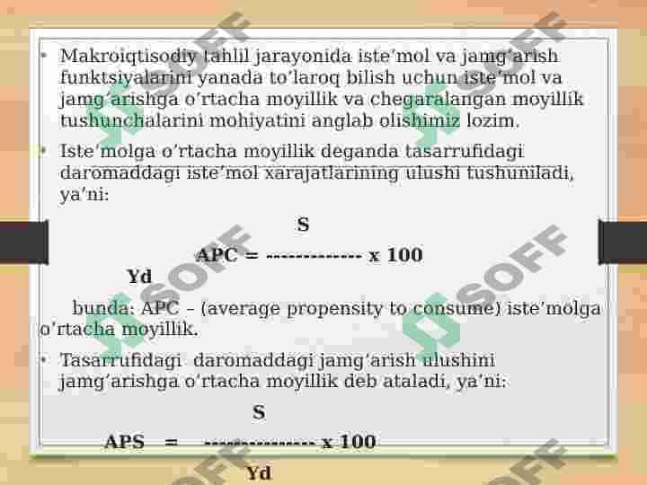 Investitsiyalarning mohiyati grafigi va funksiyasi 6