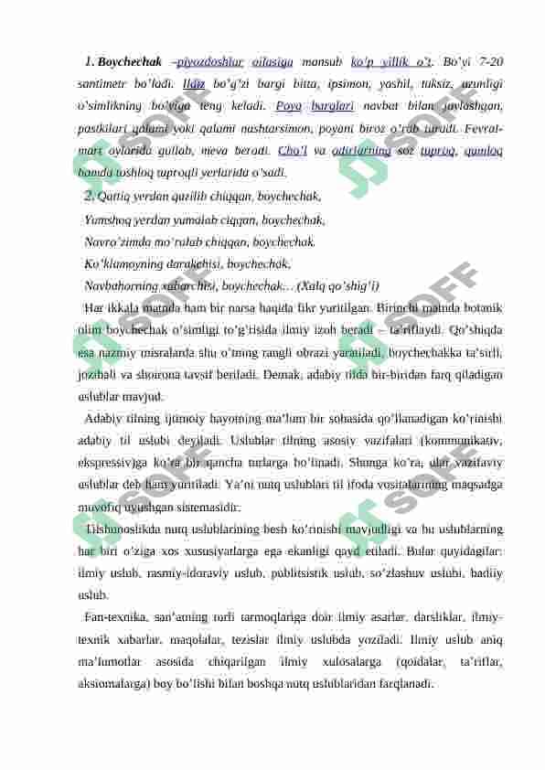 Nutq uslublari ustida ishlash metodikasi 6