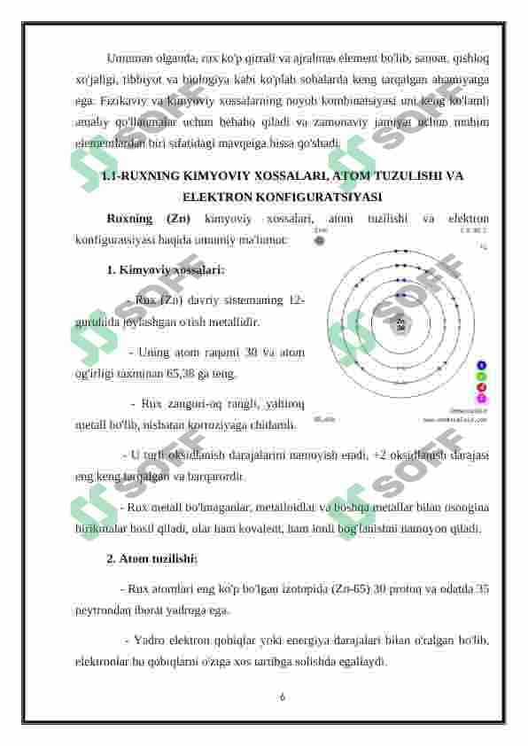 Rux, kadmiy va simobning kompleks birikmalari 6